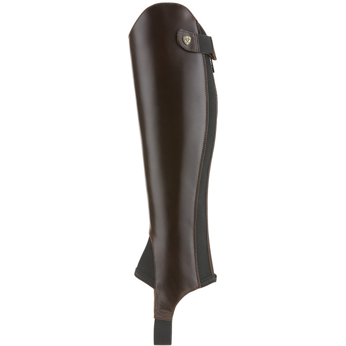 Ariat Close Contour Show Chaps Waxed Chocolate